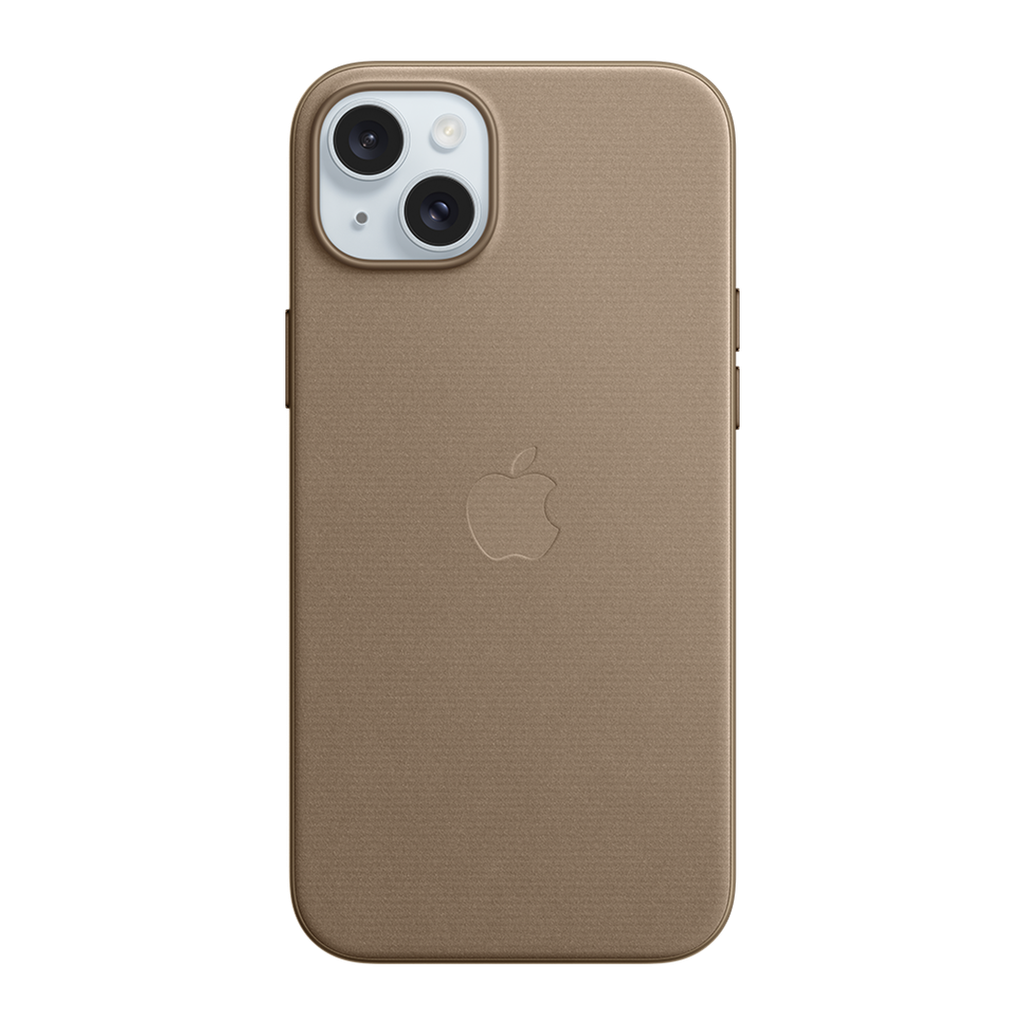 Funda de Trenzado Fino con MagSafe de Apple para iPhone 15 Plus - Marrón Topo