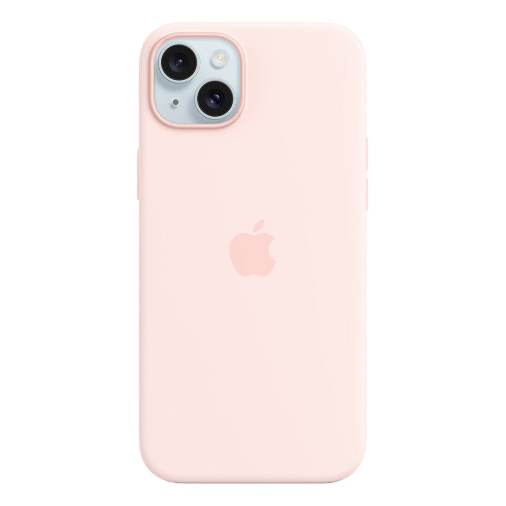 Funda de silicona con MagSafe de Apple para iPhone 15 Plus- Rosa Claro