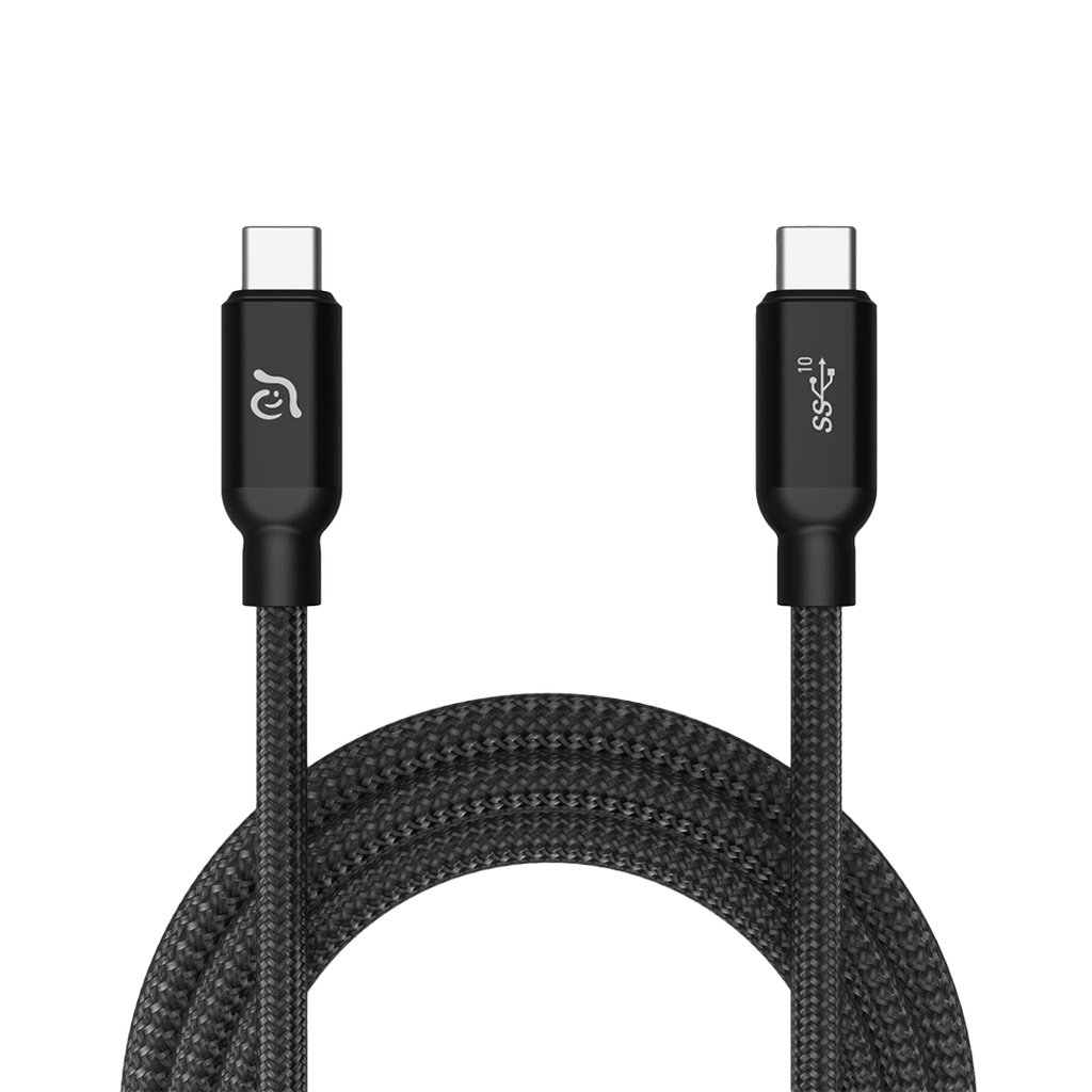 Cable de carga trenzado CASA P200 de USB-C a USB-C de 240 W (2 m) de Adam Elements - Negro