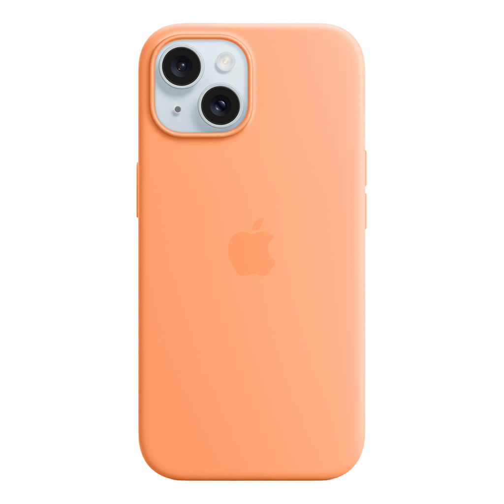 Funda de silicona con MagSafe de Apple para iPhone 15 - Naranja