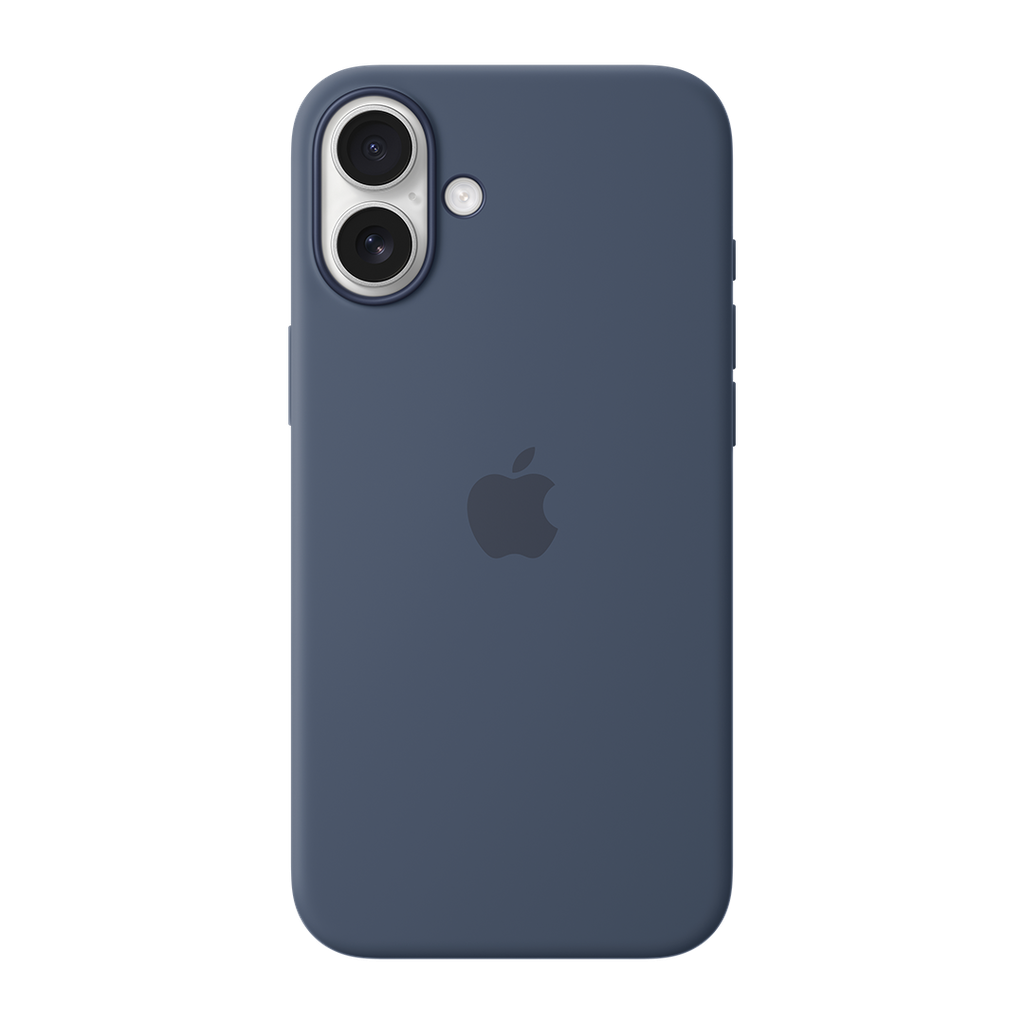 Funda de silicona con MagSafe de Apple para iPhone 16 Plus - Azul Denim