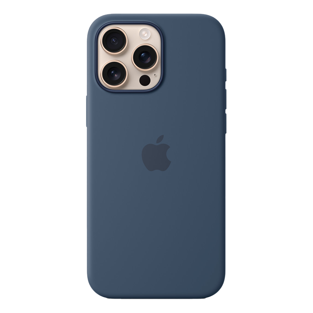 Funda de silicona con MagSafe de Apple para iPhone 16 Pro Max - Azul denim