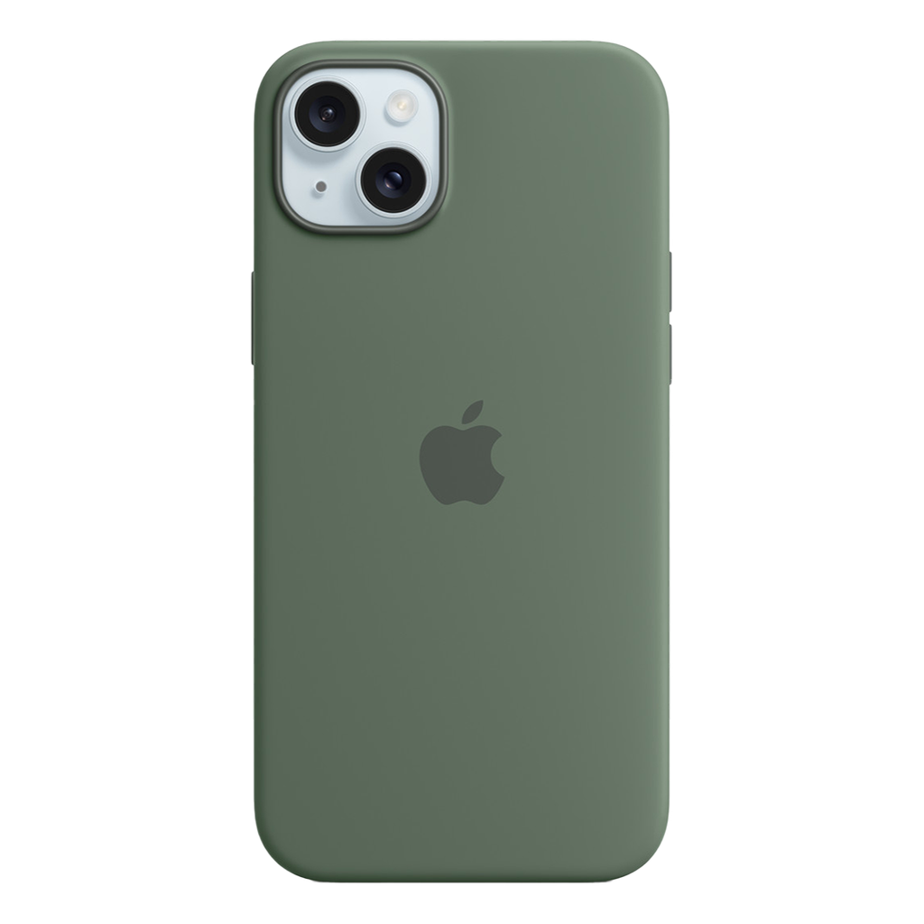 Funda de silicona con MagSafe de Apple para iPhone 15 Plus - Ciprés