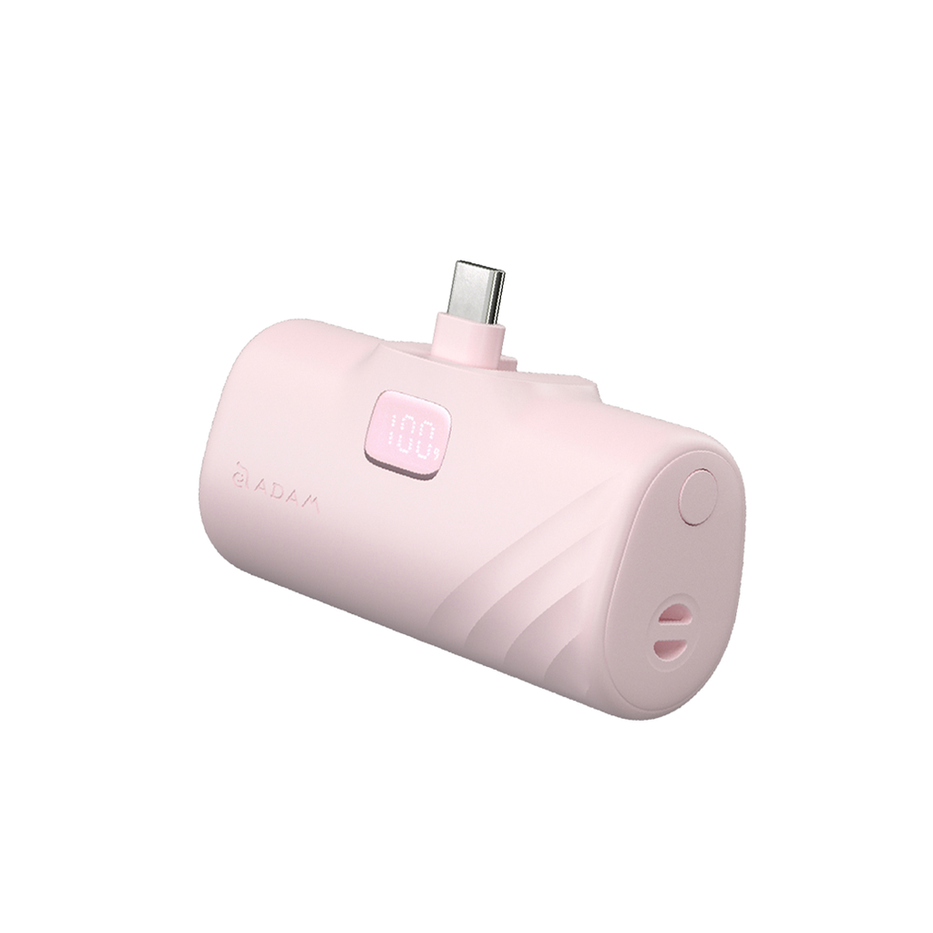 Batería externa plegable (USB-C) GRAVITY F5C de 5.000 mAh de Adam Elements - Rosa