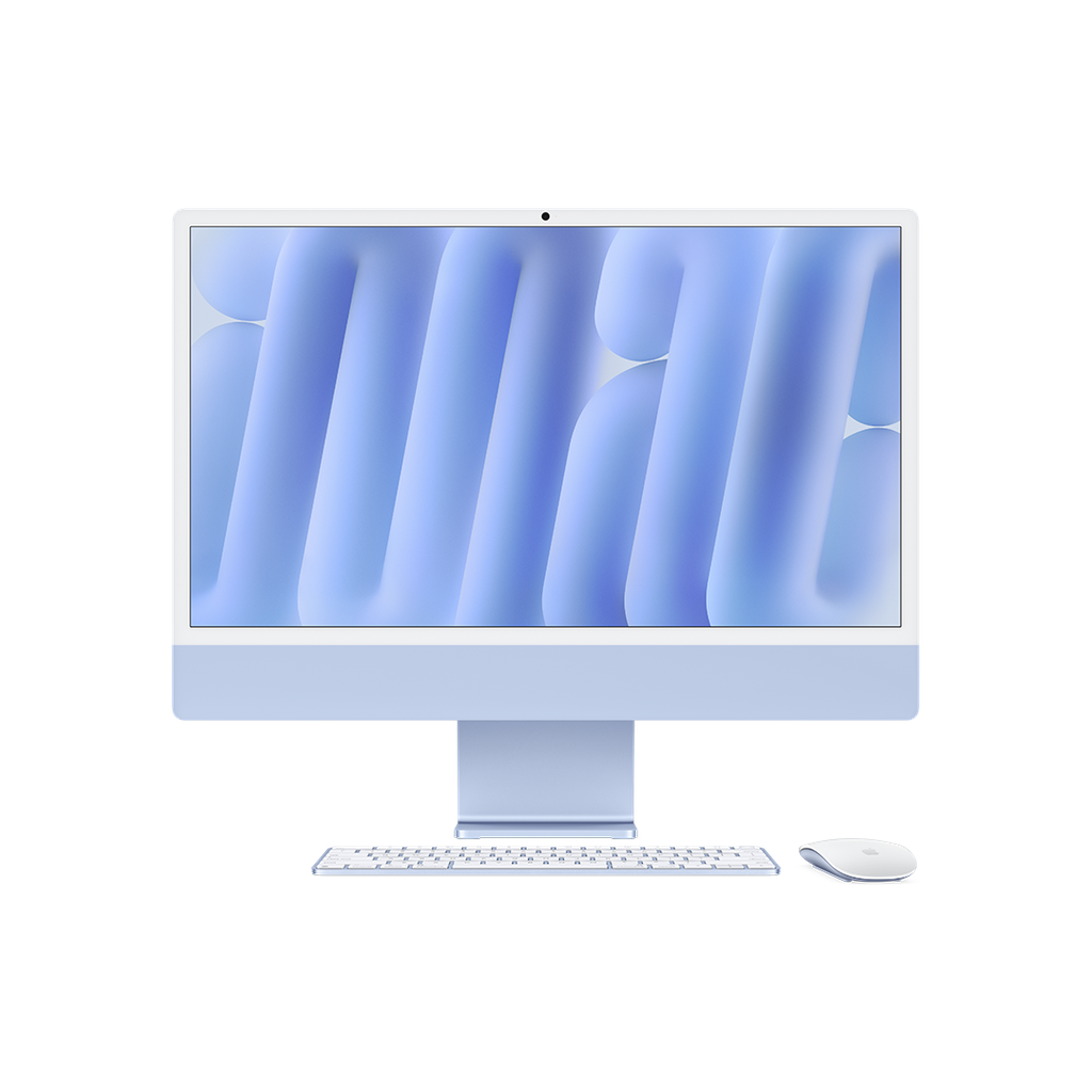 iMac 24" M4 - 10 CPU, 10 GPU, 24GB, 512GB - Azul
