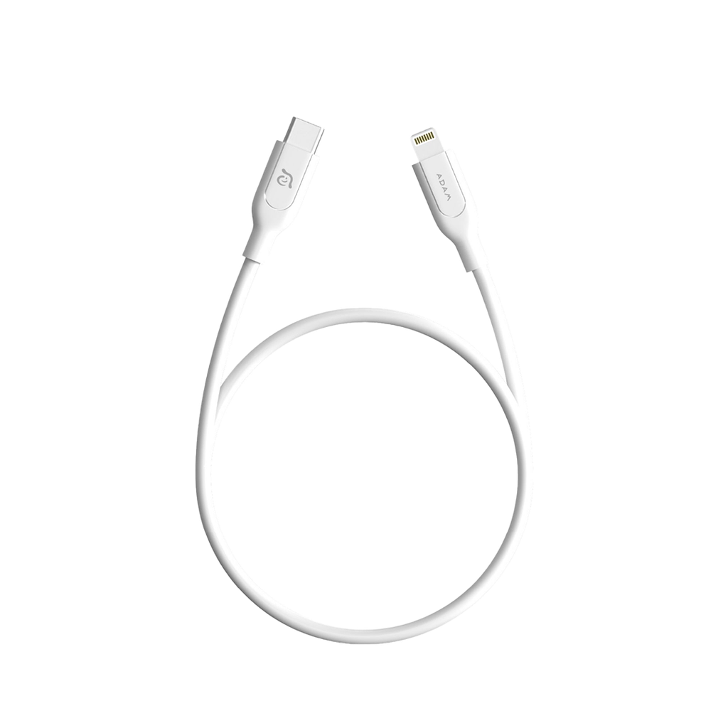Cable de carga PeAk II C120B de USB-C a Lightning (1.2 m) de Adam Elements - Blanco