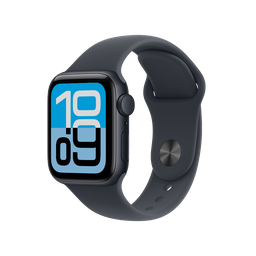 [MEHN4AM/A] Apple Watch SE 3 (GPS) 44 mm - Caja de aluminio medianoche - banda deportiva medianoche - S/M