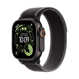 [MF1H4BE/A] Apple Watch Ultra 3 (GPS + Cellular) 49 mm - Caja de titanio negro - Banda Loop Trail negro/carbon - M/L