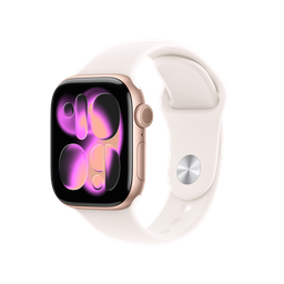 [MF8E4AM/A] Apple Watch Series 11 (GPS + Cellular) 42 mm - Caja de aluminio oro rosa - Banda deportiva rosa claro - S/M