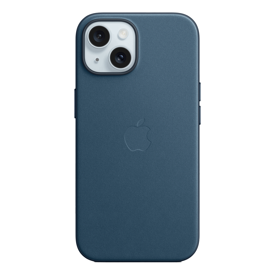 [MT3G3ZM/A] Funda de Trenzado Fino con MagSafe de Apple para iPhone 15 - Azul