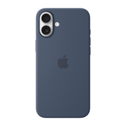 [MYYA3ZM/A] Apple Funda de Silicona con Magsafe para iPhone 16 Plus - Azul Denim