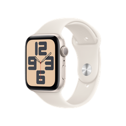 [MXEV3BE/A] Apple Watch SE 2 (GPS) 44 mm - Caja de Aluminio Blanco estelar - Banda Deportiva Blanco estelar - M/L