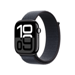 [MWWR3AM/A] Apple Watch Series 10 (GPS) 46 mm - Caja de Aluminio Negro azabache - Loop Deportivo Tinta
