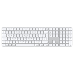 [MXK73LA/A] Magic Keyboard con Touch ID y teclado numérico de Apple para modelos de Mac con chip de Apple (USB‑C) - Español (América Latina) - Teclas blancas